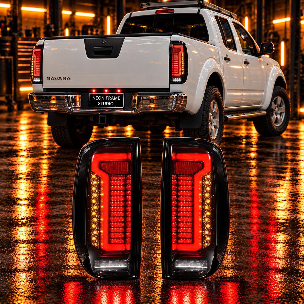 Nissan Navara 2005-2014 D40 Aftermarket LED Smoked Tail light