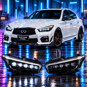 Infiniti Q60 2016-2022 Aftermarket LED RGB Sequential Projector Head Lights