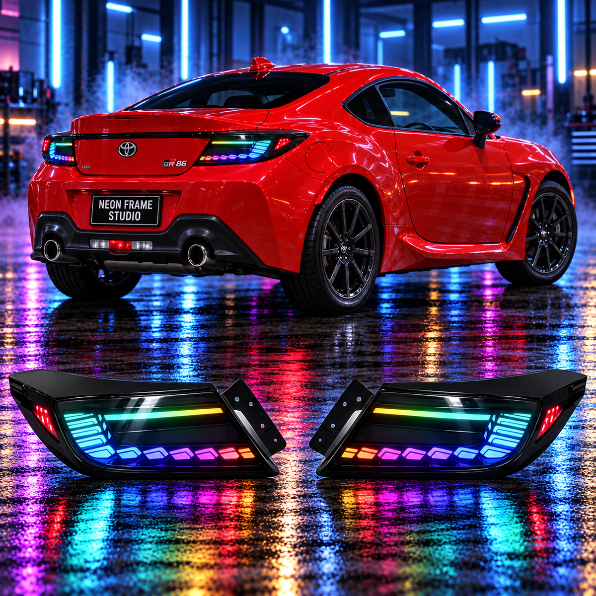 Toyota GR86 2021-2025 Aftermarket LED RGB Sequential Tail lights