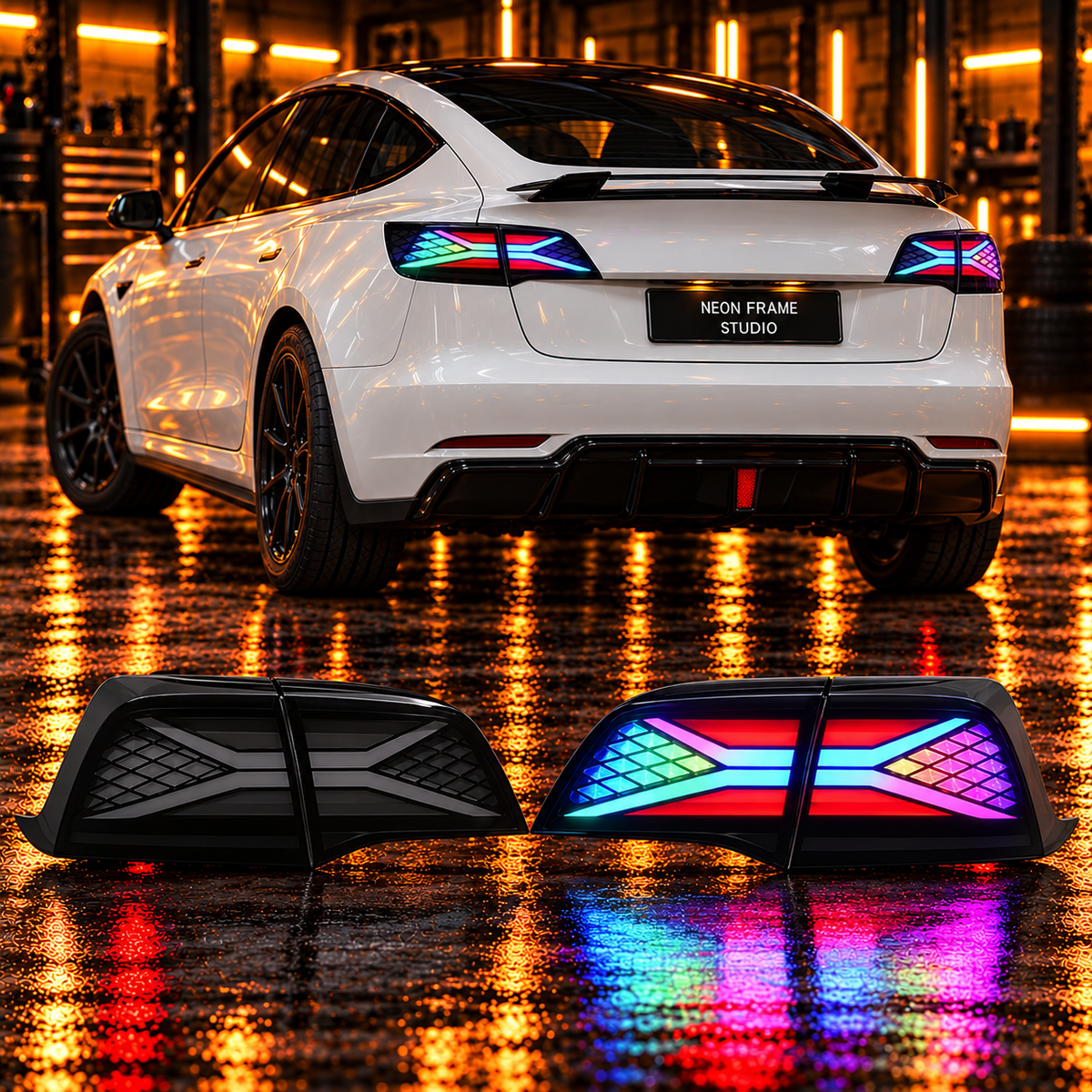 Tesla Model 3 2017-2023 Aftermarket LED Smoked Tail light