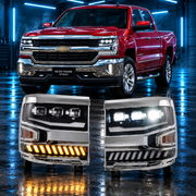 Chevrolet Silverado 2015-2019 Aftermarket LED Sequential Head Lights