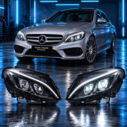 Mercedes C Class 2011-2018 Aftermarket LED Sequential Head Lights