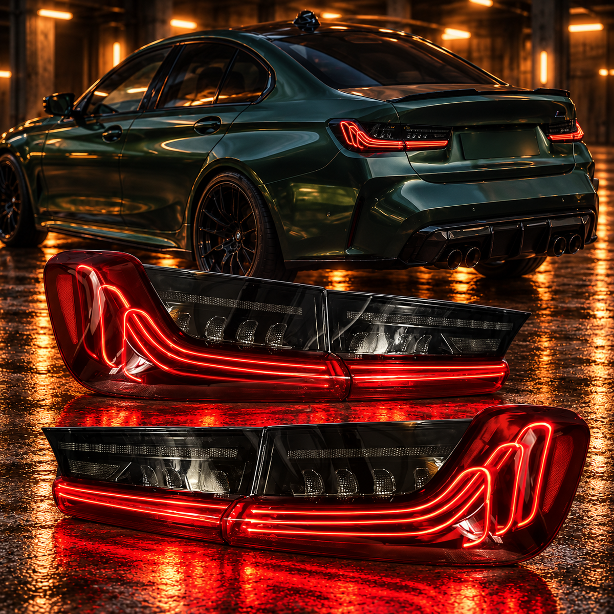 BMW 3 Series 2019-2024 Aftermarket LED Sequential Tail lights (M3, G20, G80)