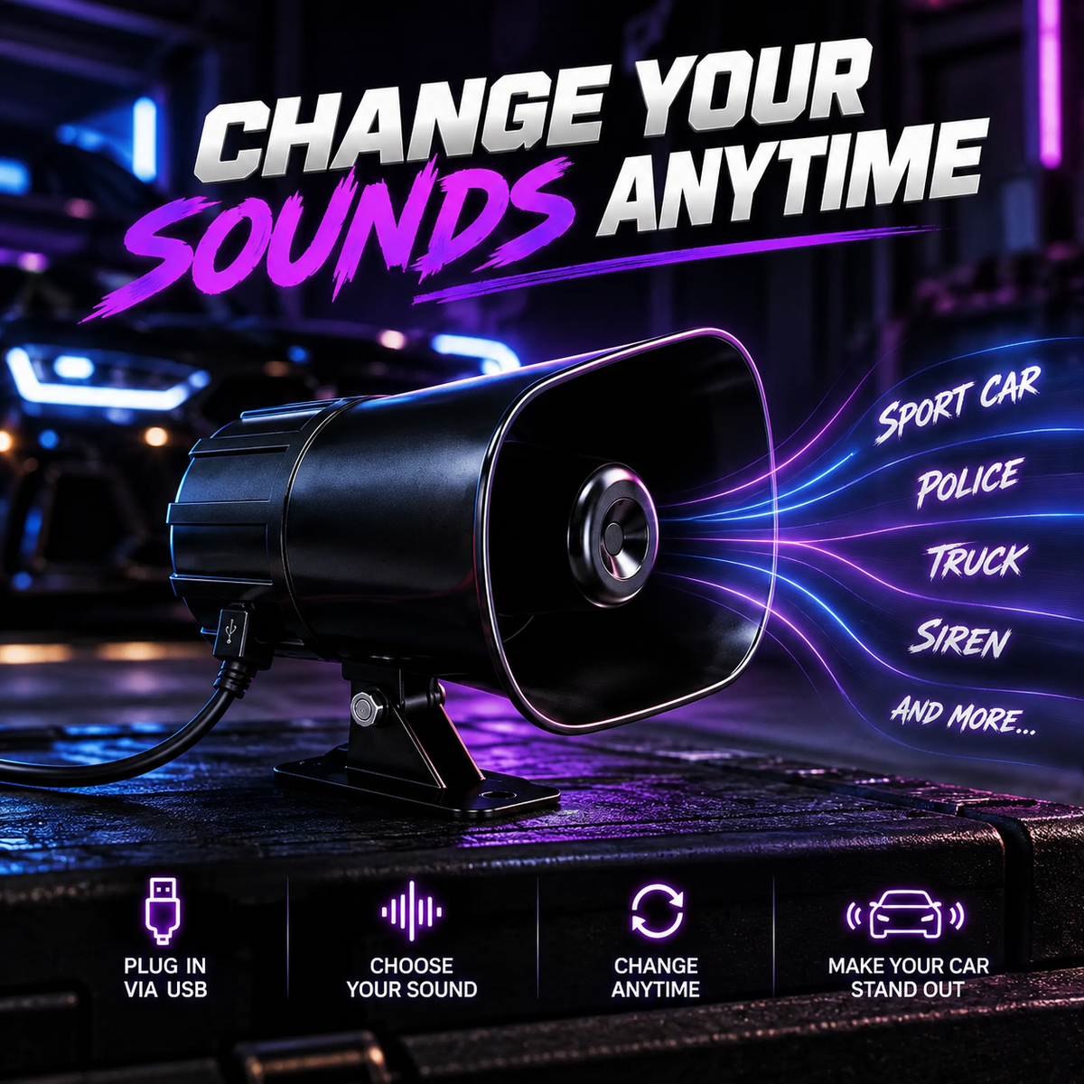 NFS Novelty Custom Car Horn