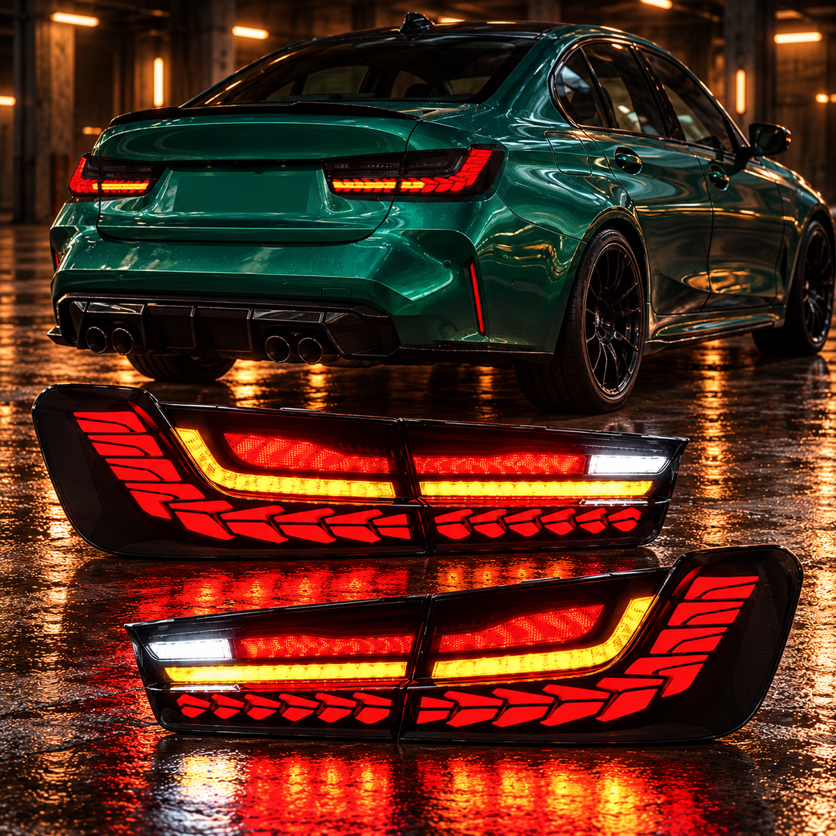 BMW 3 Series 2019-2024 Aftermarket LED Sequential Tail lights (M3, G20, G80)