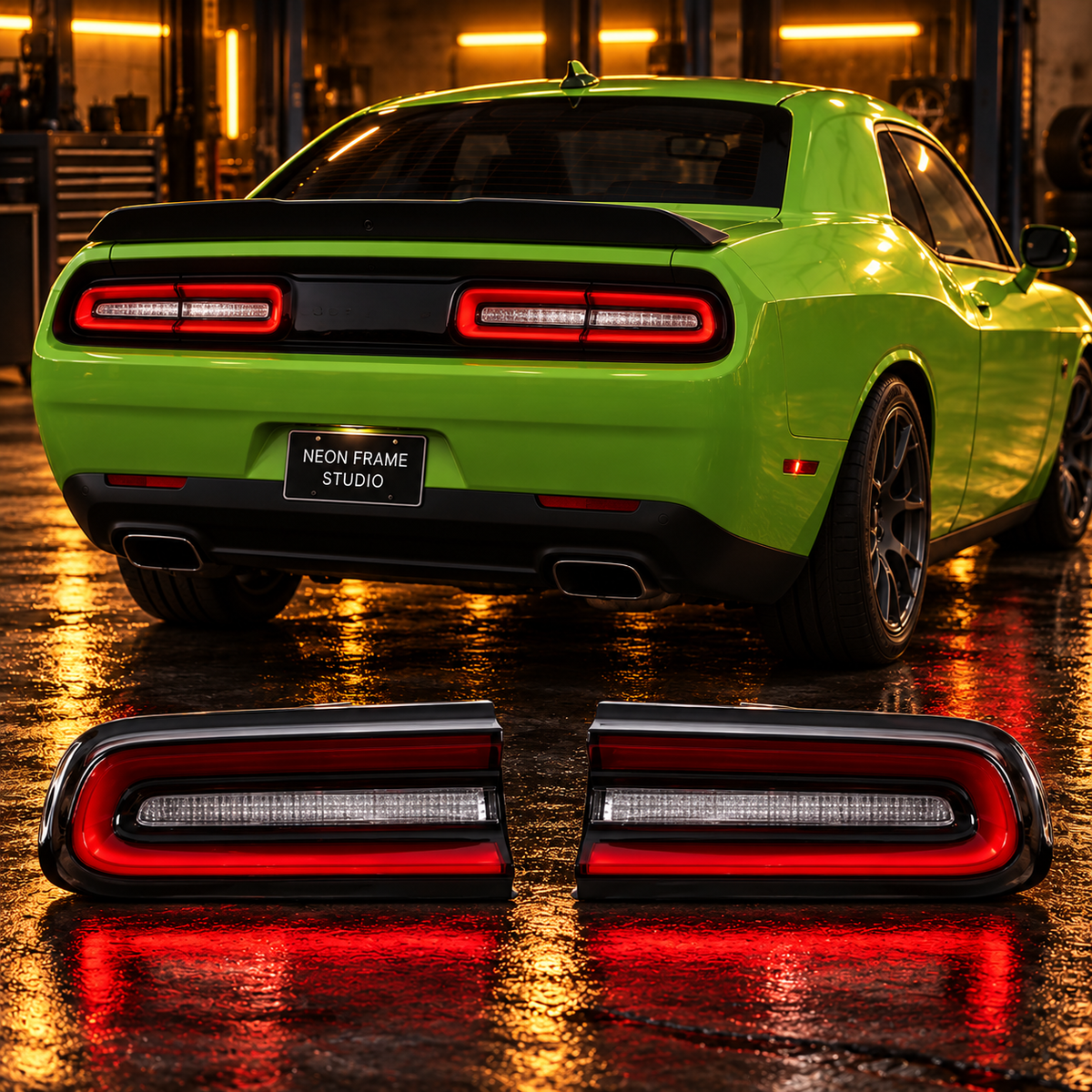 Dodge Challenger 2015-2020 Aftermarket LED Smoked Tail lights