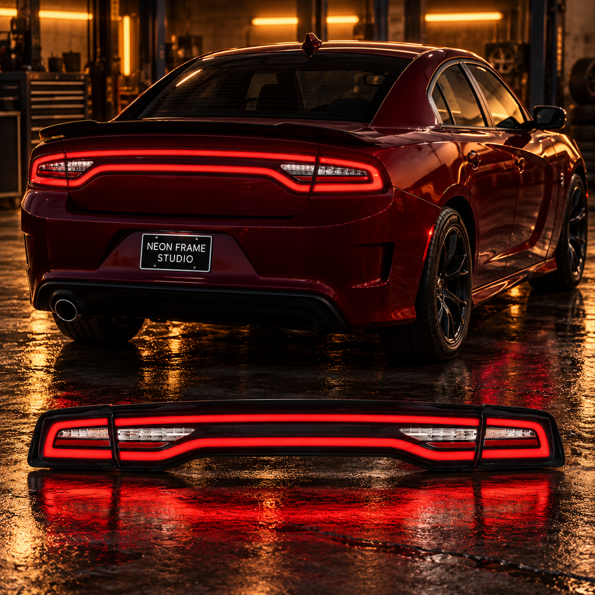 Dodge Charger 2011-2023 7th Gen Aftermarket LED Smoked Tail lights