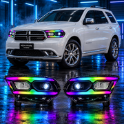 Dodge Durango 2014-2022 Aftermarket LED RGB Sequential Projector Head Lights